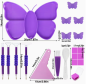 Preview: Diamond Painting Tablett Schmetterling mit Stiften
